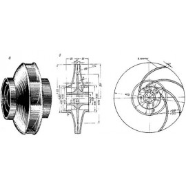 Рабочее колесо насоса 2СМ 80-50-200, запчасти насоса 2СМ 80-50-200